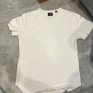 Never Worn Cuts Elongated T shirt Cream color